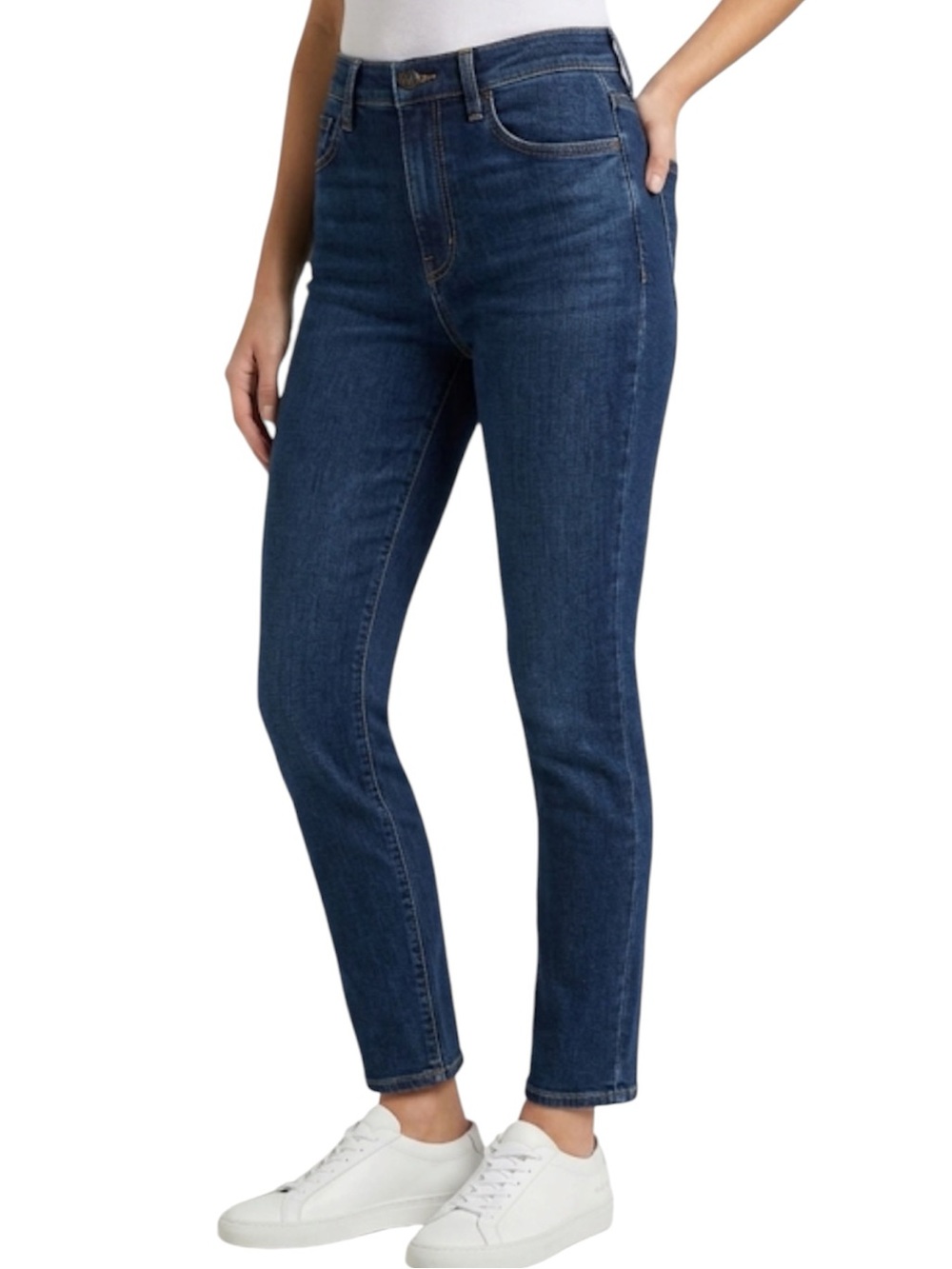 Rag & Bone Cigarette Jeans High Rise Dark Indigo Ankle Denim Blue Wash 30 USA